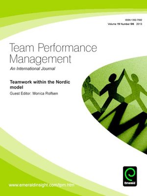 cover image of Team Performance Management, Volume 19, Issue 5 & 6